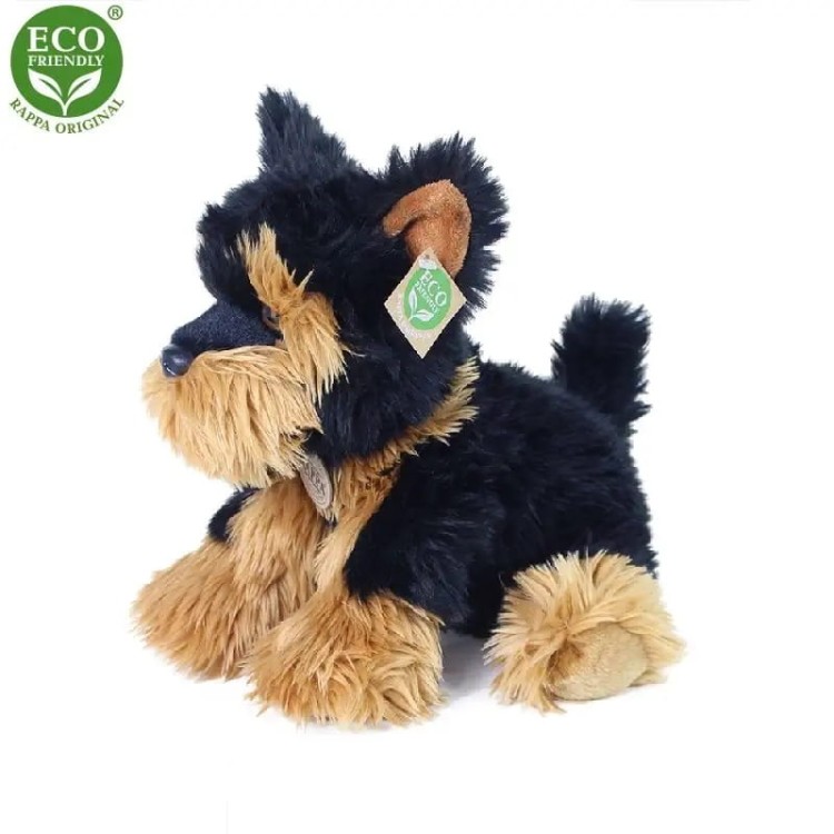 alt="Maskotka Yorkshire Terrier Eco Friendly Rappa 30 cm, zdjecie od boku – uroczy pluszak"