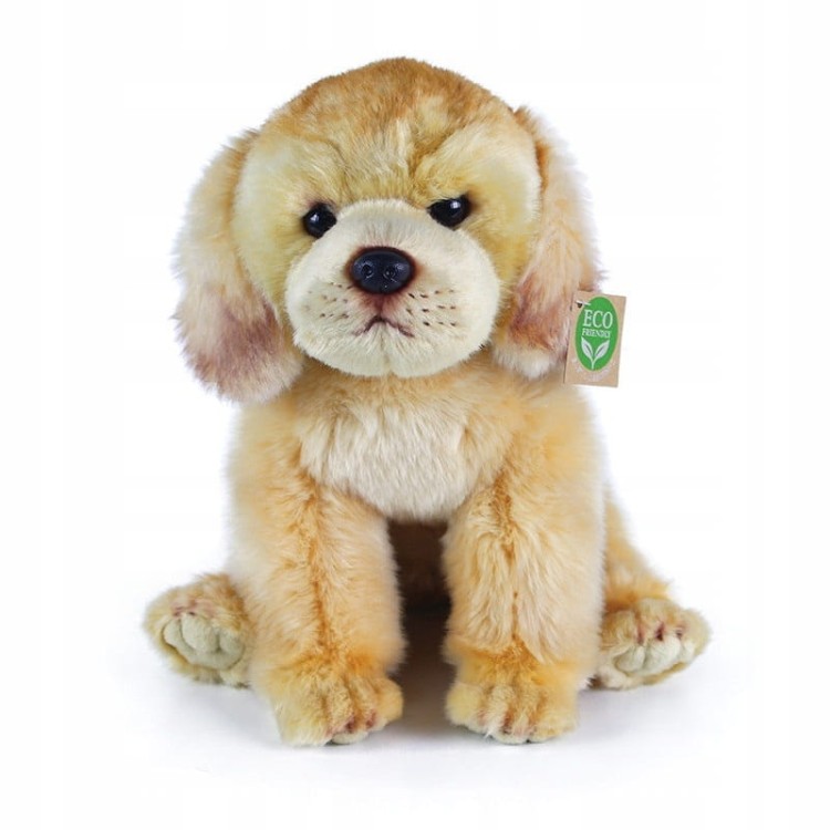 alt="Pluszak labrador Eco Friendly Rappa 27 cm – realistyczna maskotka psa dla dzieci"