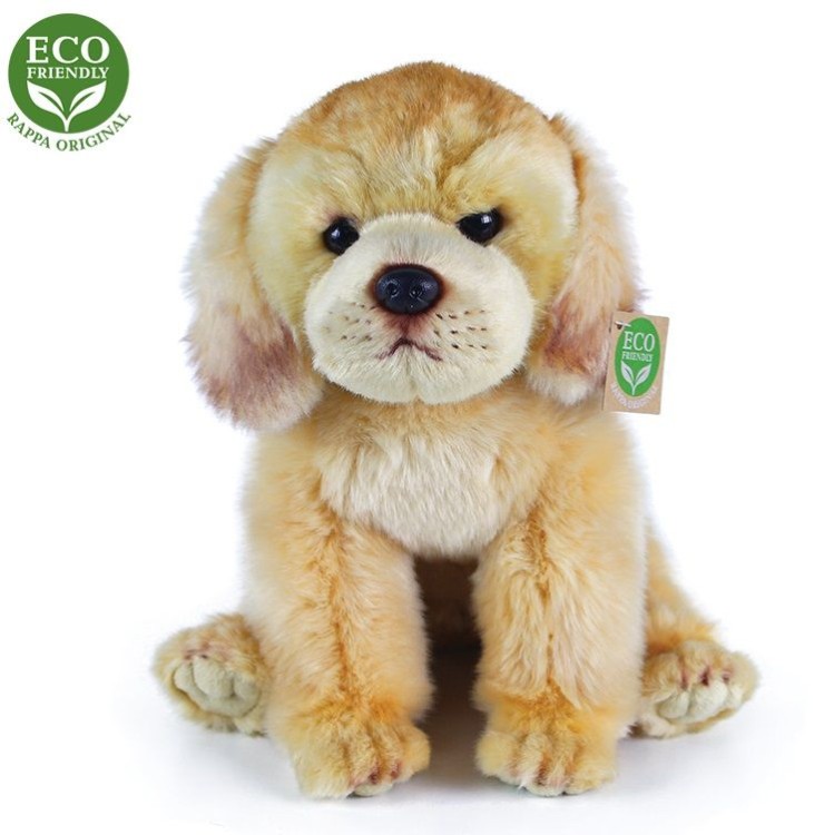 alt="Maskotka piesek labrador Rappa Eco Friendly – ekologiczny pluszak z certyfikatem CE"