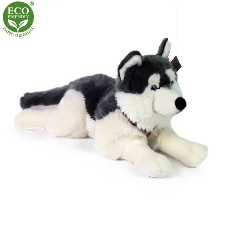 alt="Duży pluszak Husky Rappa – hipoalergiczna maskotka z certyfikatem CE"