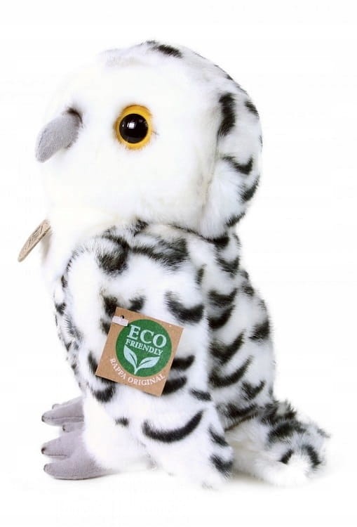 alt="Pluszowa sowa Rappa – miękka i puchata maskotka z zimowego lasu"