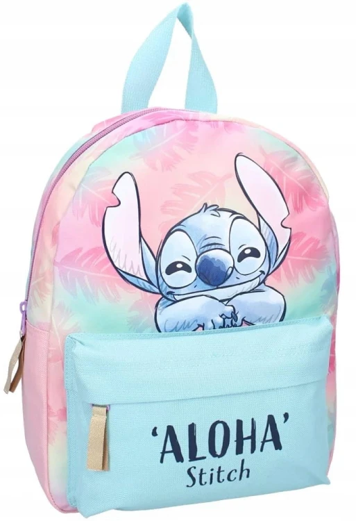 Plecak dziewczęcy z przednią kieszenią Lilo &amp; Stitch - Aloha