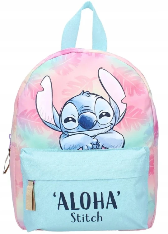 Plecak dziewczęcy z przednią kieszenią Lilo &amp; Stitch - Aloha
