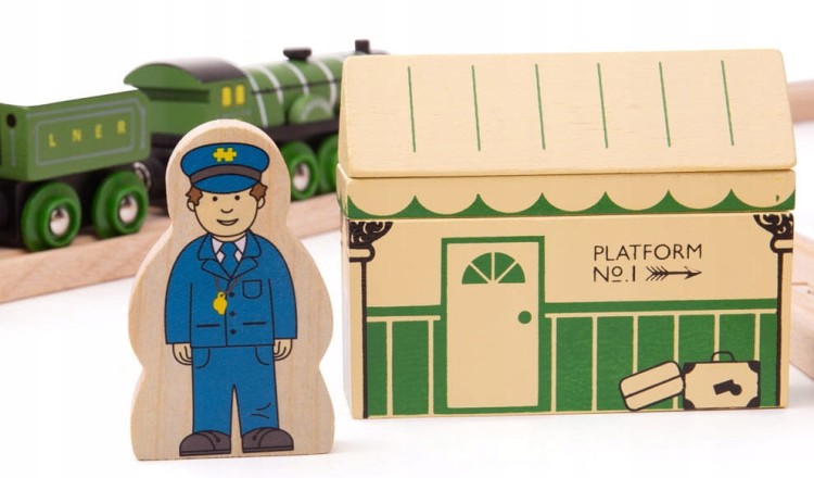 Kolejka drewniana Bigjigs Latający Szkot