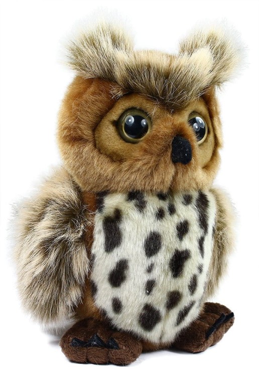 alt="Maskotka sówka 20 cm – ekologiczny pluszak dla dzieci"