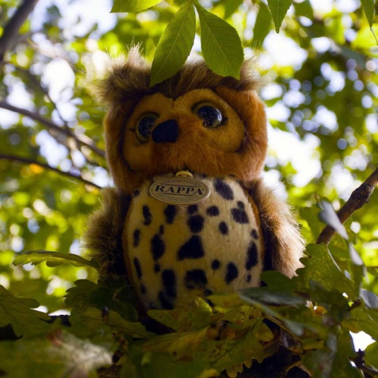 alt="Sówka Rappa – miękki pluszak z certyfikatem CE"