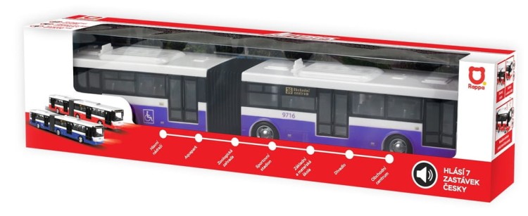 Autobus Przegubowy Interaktywny Dźwięki 36cm