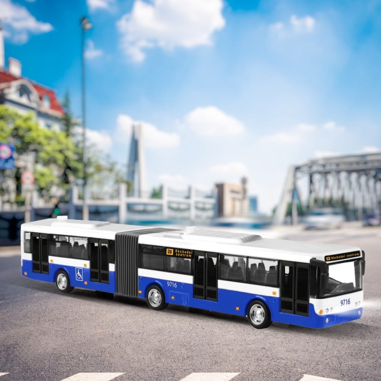 Autobus Przegubowy Interaktywny Dźwięki 36cm