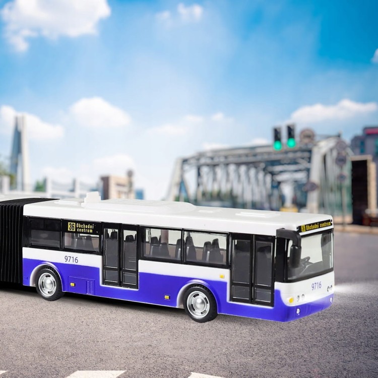 Autobus Przegubowy Interaktywny Dźwięki 36cm