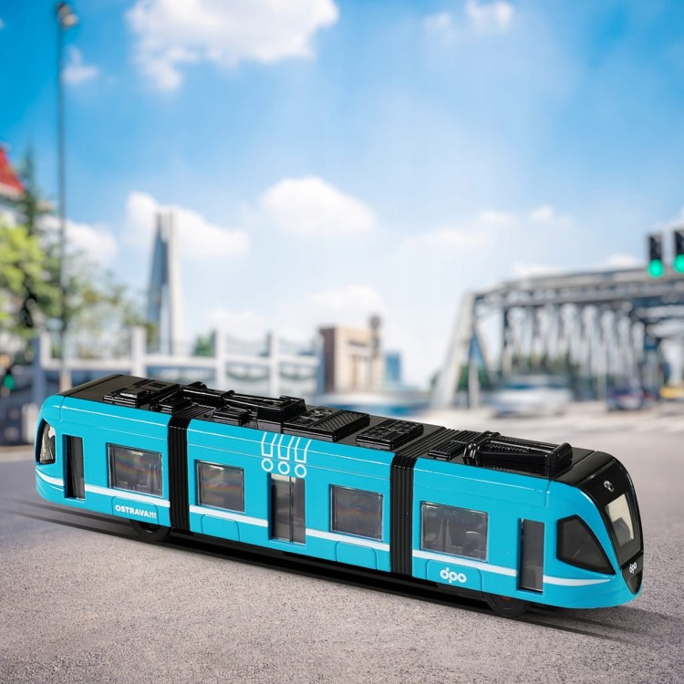 Tramwaj Pociąg Metalowy 23cm