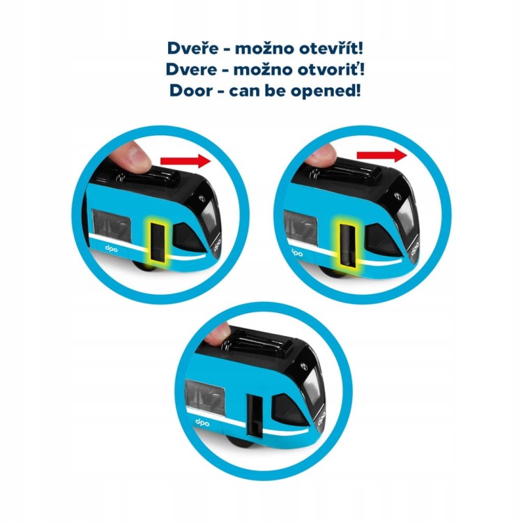 Tramwaj Pociąg Metalowy 23cm