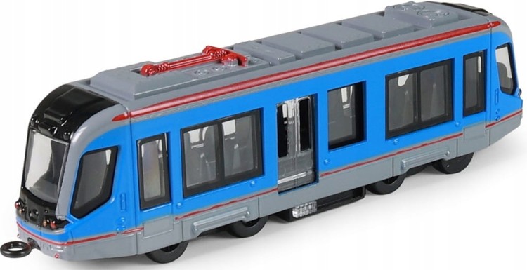 miniaturowy tramwaj Rappa z otwieranymi drzwiami