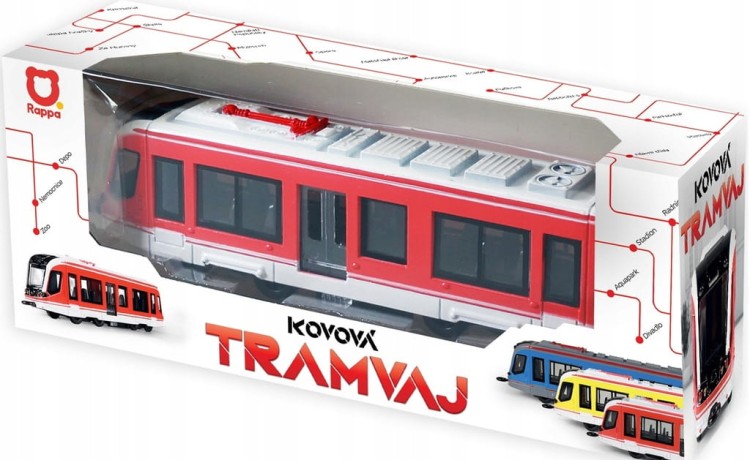 Tramwaj Pociąg Metro Metalowy 20cm