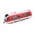metalowy czerwony tramwaj Rappa 20 cm