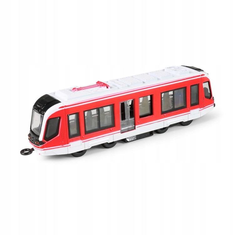 metalowy czerwony tramwaj Rappa 20 cm