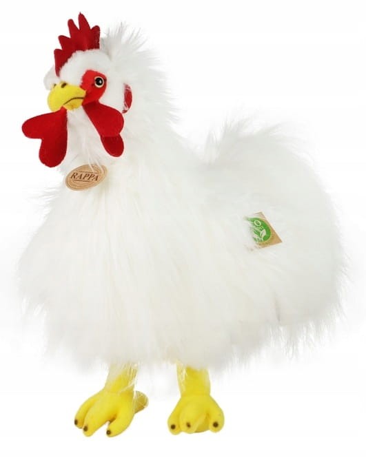 Pluszak Maskotka Kogut Biały XL Kura Eco Friendly 33cm