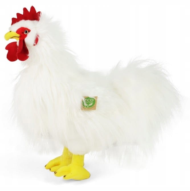 Pluszak Maskotka Kogut Biały XL Kura Eco Friendly 33cm