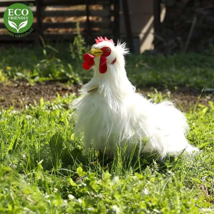 Pluszak Maskotka Kogut Biały XL Kura Eco Friendly 33cm