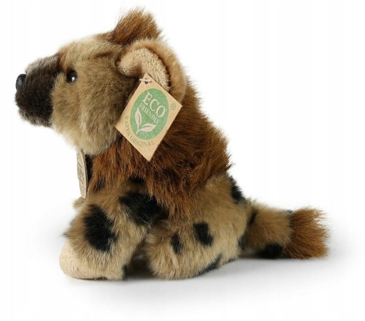 alt="Hiena Rappa – puchata eco friendly maskotka dla dzieci"