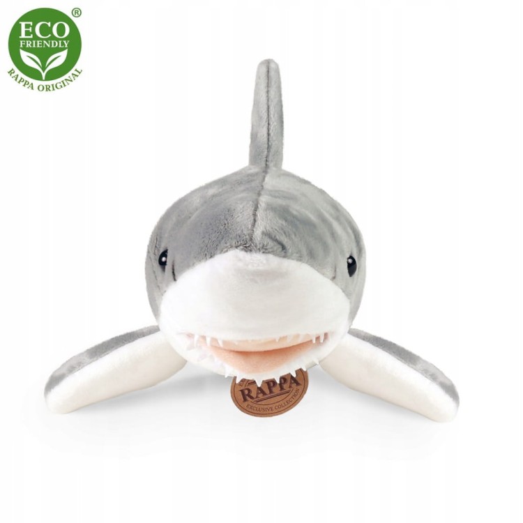 alt="Pluszak rekin Eco Friendly Rappa 50 cm, zdjecie z przodu"