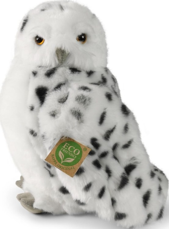 alt="Pluszak sowa Hedwiga Eco Friendly Rappa 27 cm – realistyczna maskotka"