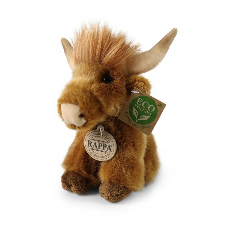alt="Maskotka Highland Rappa 16 cm – puchaty brązowy pluszak"