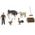 Figurki Zwierzęta Domowe Mini Zoo Farma Krowa Świnia Kura