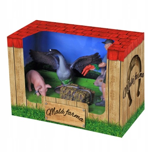 Zestaw figurek świnia królik figurka GOSPODARSTWO