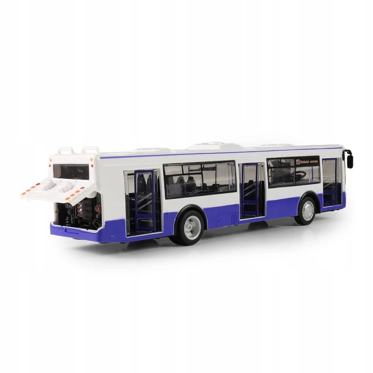 Autobus 28cm BUS NIEBIESKI DŹWIĘKI ŚWIATŁO