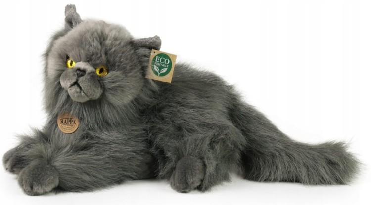 alt="Pluszowy kot perski Rappa Eco Friendly – miękka i puszysta maskotka z certyfikatem CE"