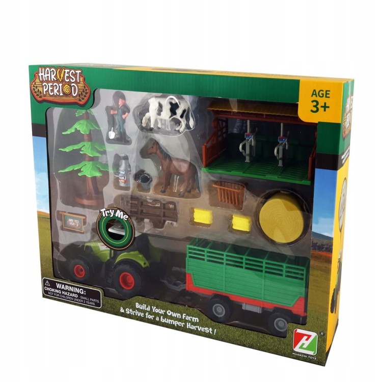 Zestaw Farma Zagroda Traktor z Akcesoriami Interaktywny Dźwięki