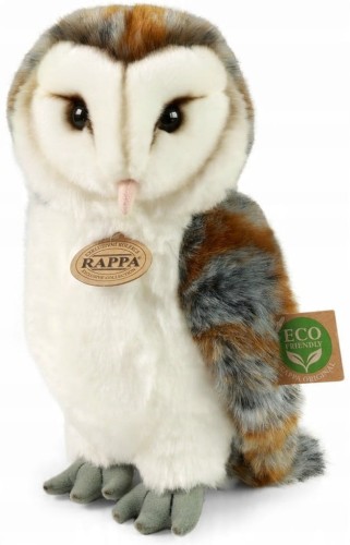 alt="Pluszak sowa płomykówka Eco Friendly Rappa 27 cm – realistyczna maskotka"