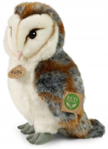 alt="Maskotka płomykówka Rappa – miękki ekologiczny pluszak dla dzieci"