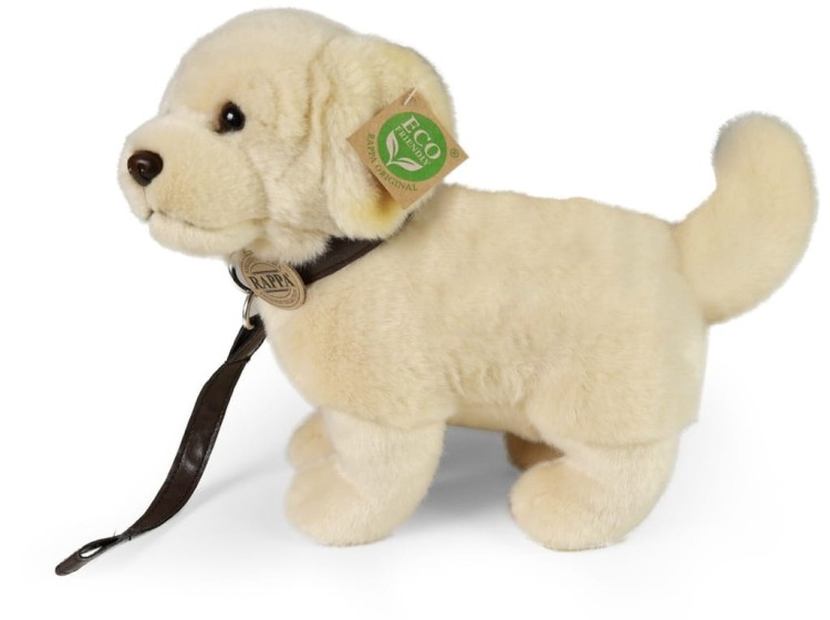 alt="Ekologiczny Golden Retriever pluszak z recyklingu PET"