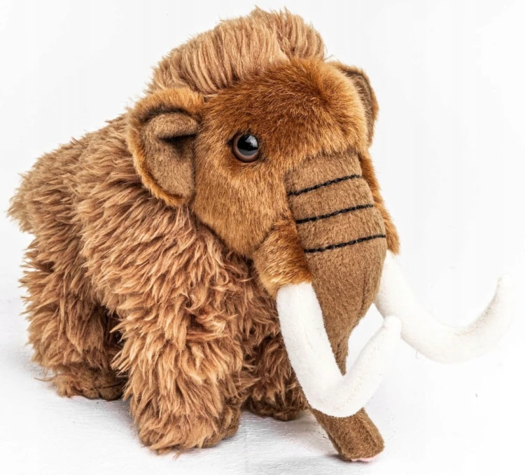 alt="Pluszak mamut Eco Friendly Uni-Toys 16 cm – realistyczna maskotka zwierzątko"