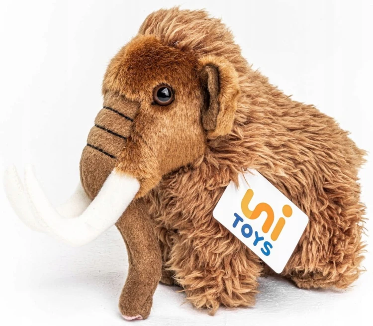 alt="Maskotka mamut Uni-Toys – ekologiczny pluszak idealny jako prezent dla dziecka"