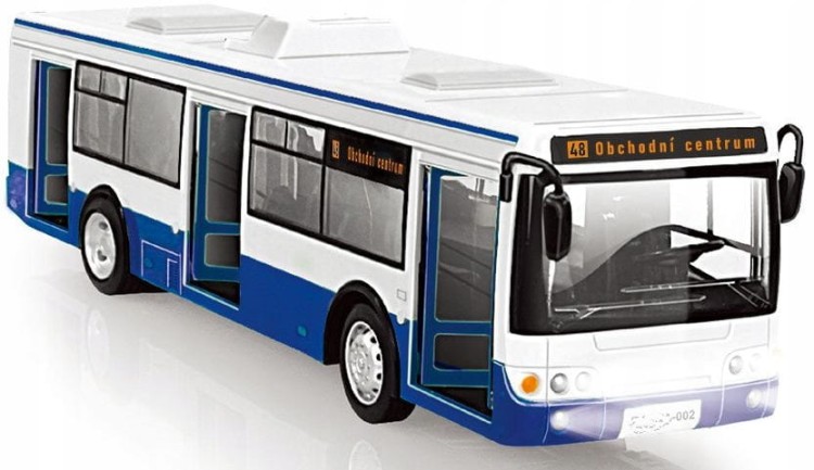 Autobus Interaktywny Dźwięki Zgłasza Przystanki 28cm Niebieski