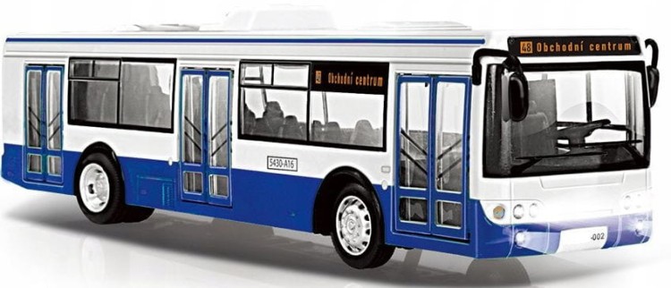 Autobus Interaktywny Dźwięki Zgłasza Przystanki 28cm Niebieski