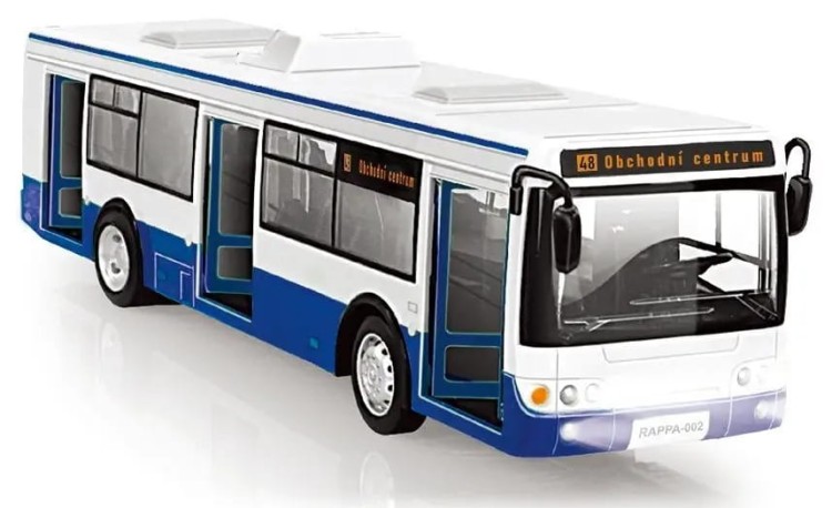 Autobus Interaktywny Dźwięki Zgłasza Przystanki 28cm Niebieski