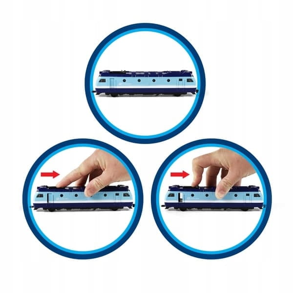 Lokomotywa Metalowa Pociąg Koleje Czeskie 17cm