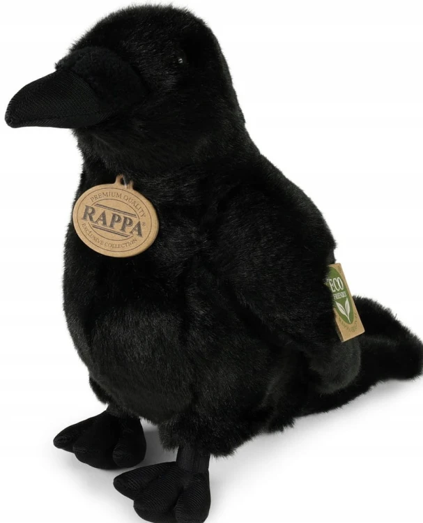 alt="Pluszak kruk Eco Friendly Rappa 25 cm – realistyczna maskotka"