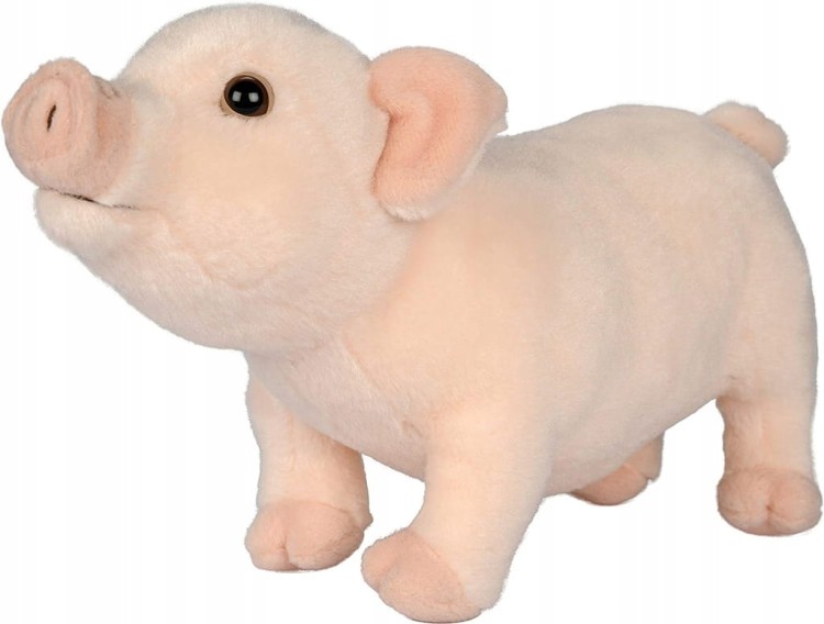 alt="Świnka eco friendly 28 cm – miękki pluszak dla dzieci"