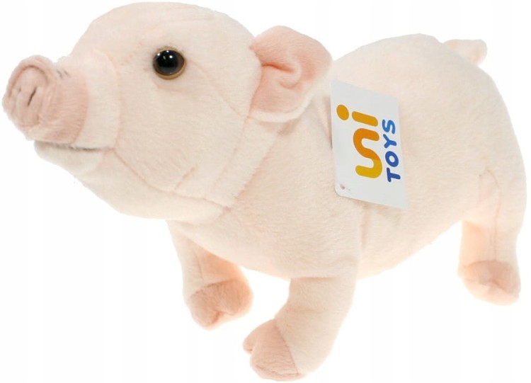 alt="Pluszak różowa świnka 28 cm – hipoalergiczna maskotka Uni-Toys"