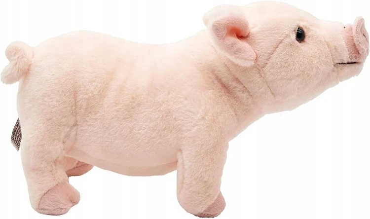 alt="Ekologiczna świnka pluszowa 28 cm – miękka zabawka"