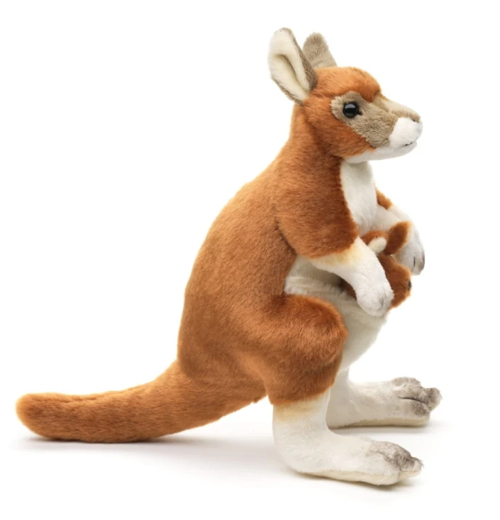 Kangur z torbą Uni-Toys – ekologiczny pluszak