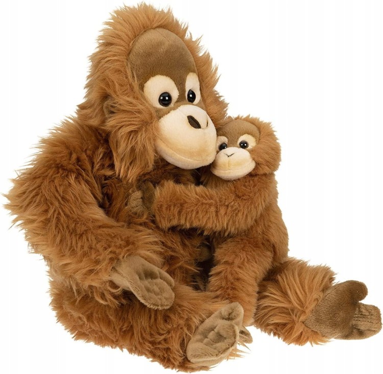 Maskotka Pluszak Orangutan z dzieckiem Eco Friendly