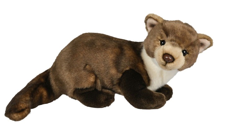 alt="Pluszak kuna Eco Friendly Uni-Toys 40 cm – realistyczna maskotka z lasu"