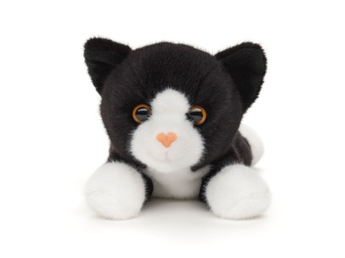 pluszak kot leżący Uni-Toys biało czarny