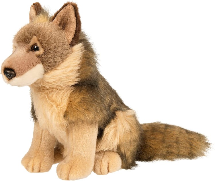 Maskotka wilk Uni-Toys Eco Friendly – ekologiczny pluszak z certyfikatem CE