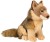 Wilk siedzący Eco Friendly Uni-Toys 25 cm – realistyczny pluszak dla dzieci